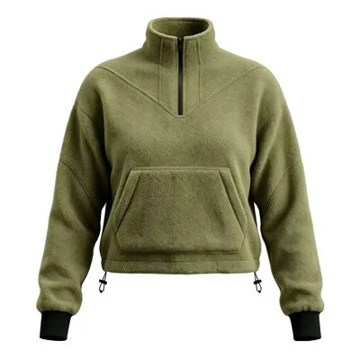 Women's Sherpa Quarter Zip Fleece Pullover factory