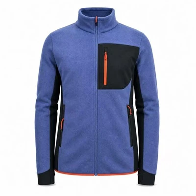 Jaket Bulu Kutub Lelaki Dengan Poket Zip